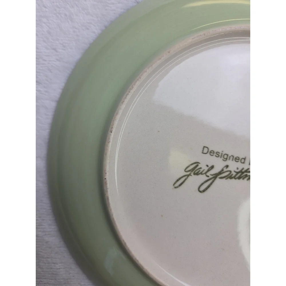 2‎ Southern Living At Home Gail Pittman Provence Swirls Dots Salad Plates